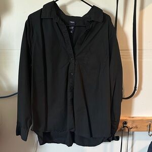 GAP Women’s Black Big Shirt